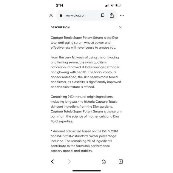 NWOT- Capture Totale Le Serum - Picture 4 of 4